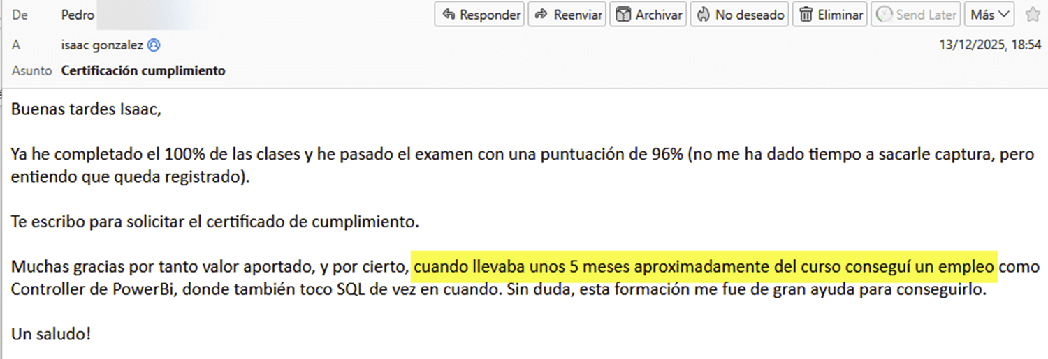 Testimonio de Pedro