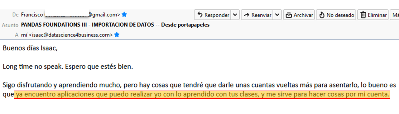 Testimonio de Francisco