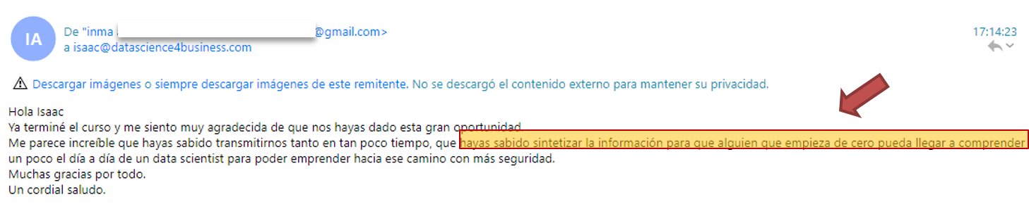 Testimonio de Inma