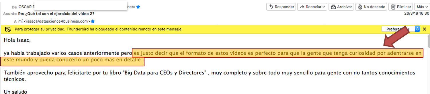 Testimonio de Oscar