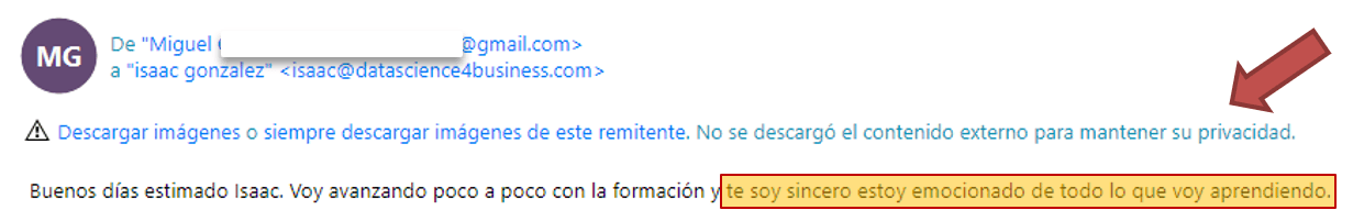 Testimonio de Miguel