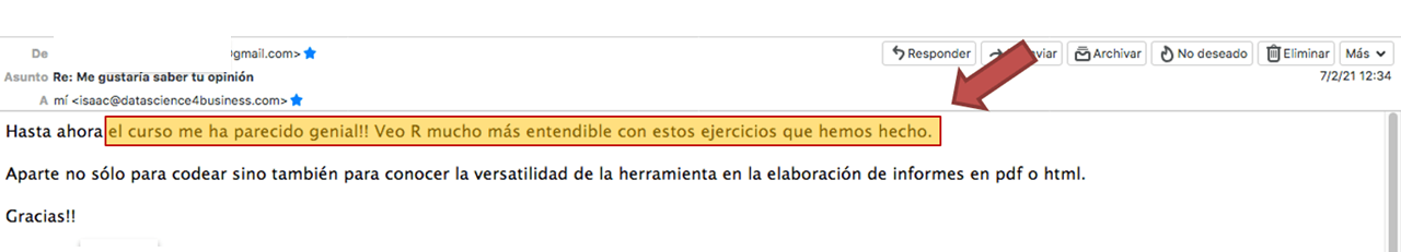Testimonio de R