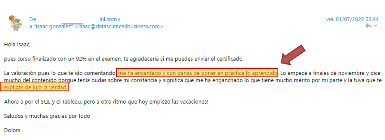 Testimonio de Dolors
