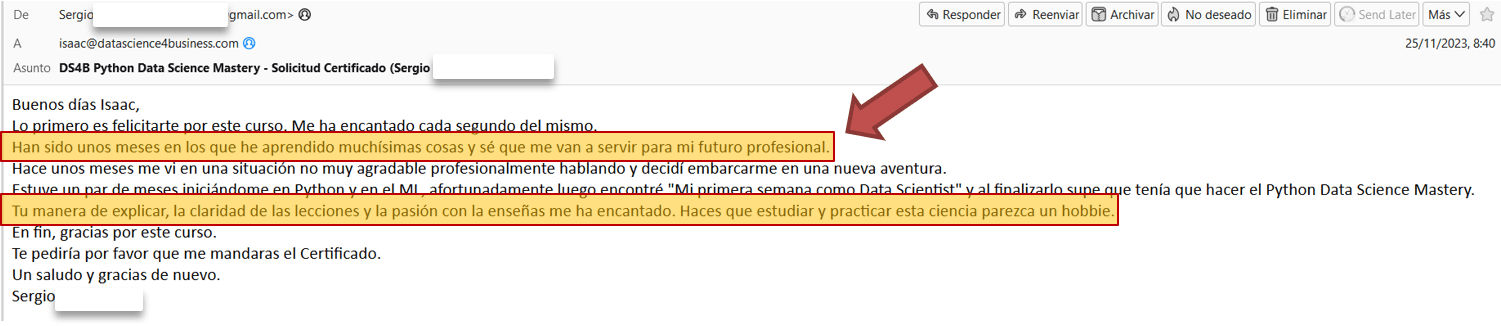 Testimonio de Sergio