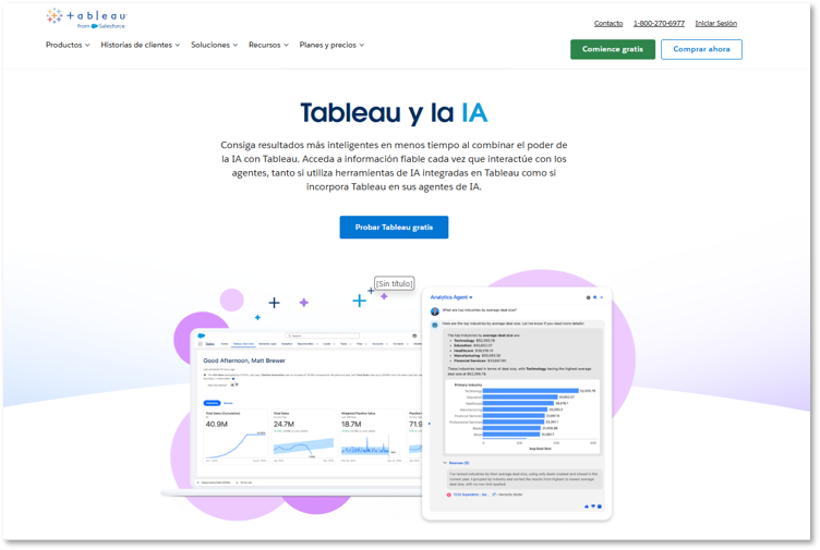 Posibilidades de IA aplicadas a Tableau y visualizacion de datos
